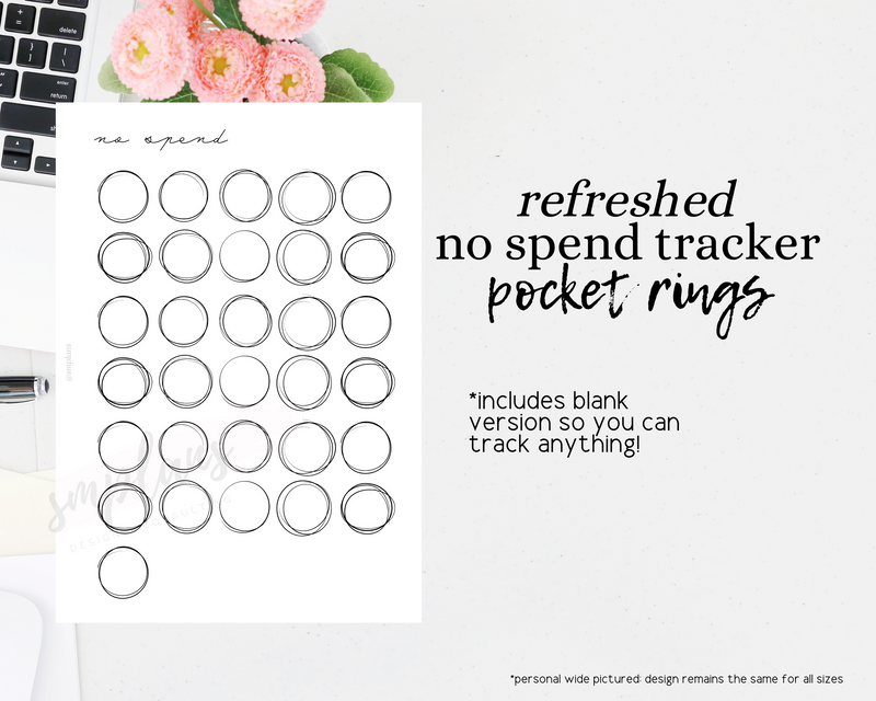 No Spend Tracker - Weight Loss Tracker - Visual Habit Tracker