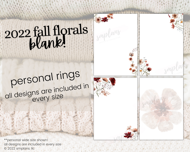 Fall Floral Notes - BLANK (2022)