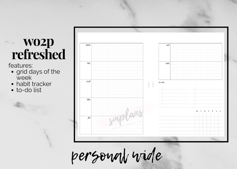 Refreshed WO2P (Week on 2 Pages)