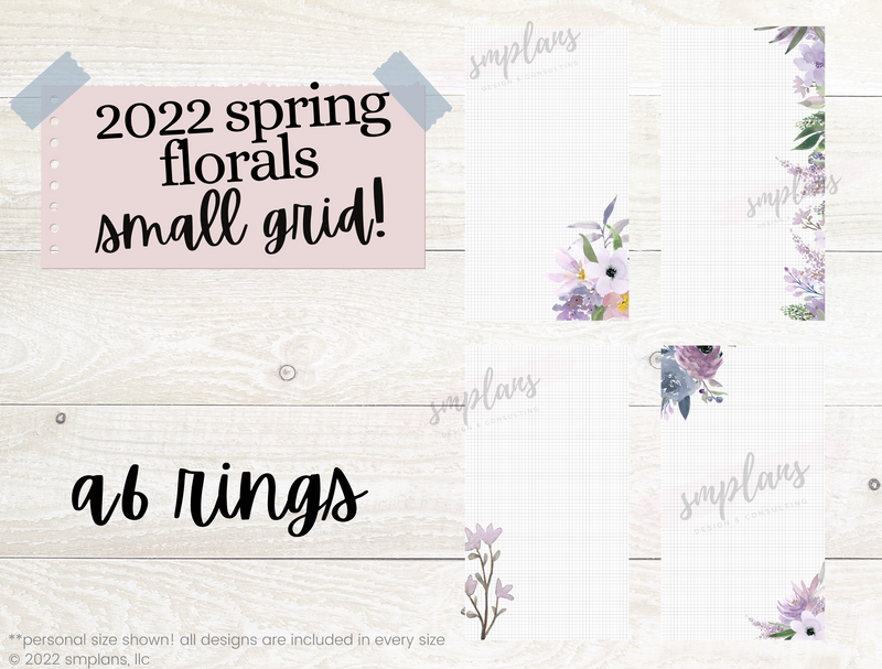 Spring Floral Notes - SMALL GRID (2.5mm) (2022)