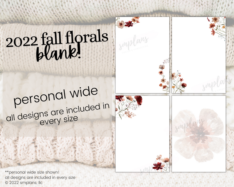 Fall Floral Notes - BLANK (2022)