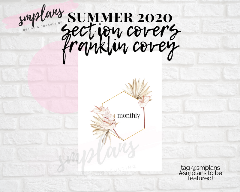 2020 Summer Florals SECTION COVERS