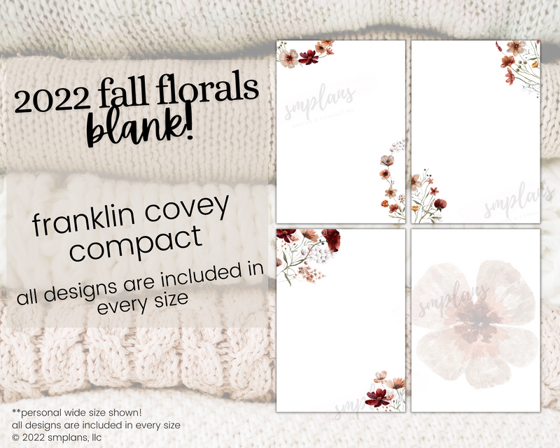 Fall Floral Notes - BLANK (2022)