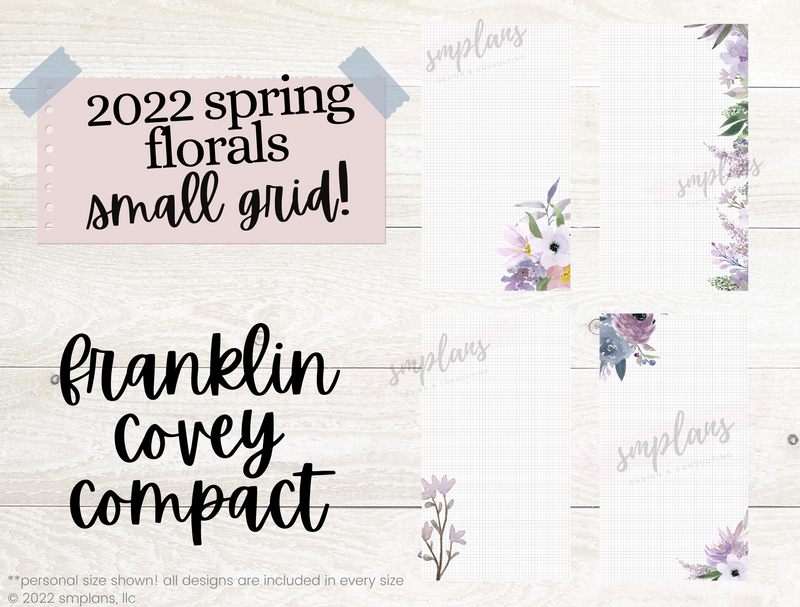 Spring Floral Notes - SMALL GRID (2.5mm) (2022)