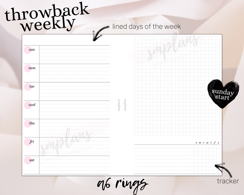 Throwback Weekly (Sunday Start)