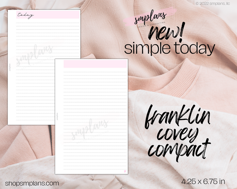 Simple Today Notes - Lined