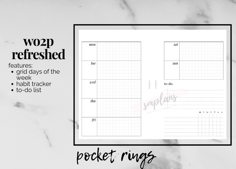 Refreshed WO2P (Week on 2 Pages)