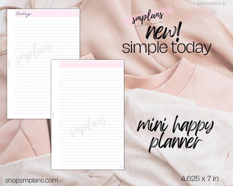 Simple Today Notes - Lined