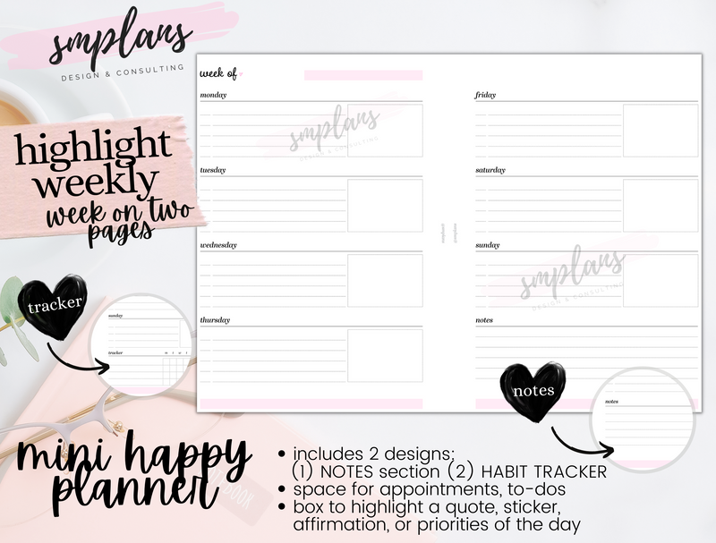 Highlight Weekly (Week on Two Pages)