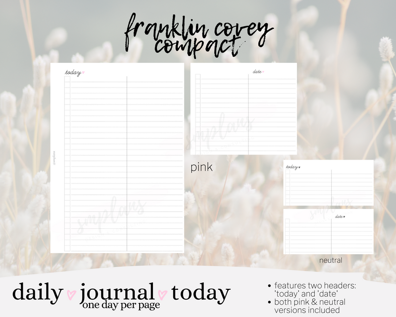 Daily ♡ Journal ♡ Today - 1DPP
