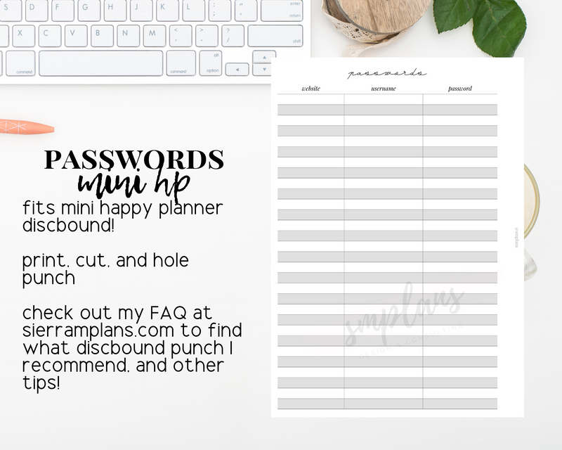 Passwords Tracker