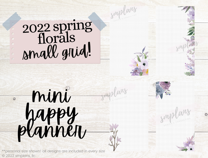 Spring Floral Notes - SMALL GRID (2.5mm) (2022)