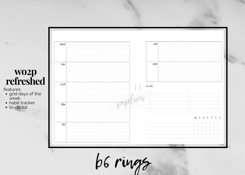 Refreshed WO2P (Week on 2 Pages)
