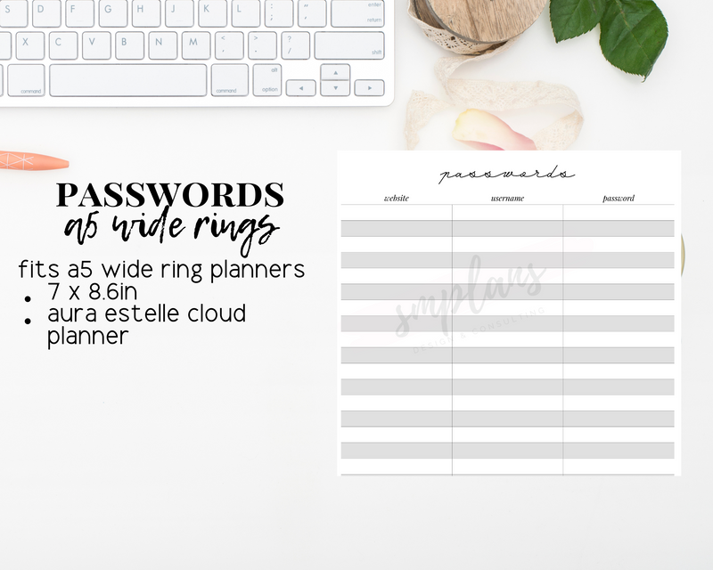 Passwords Tracker