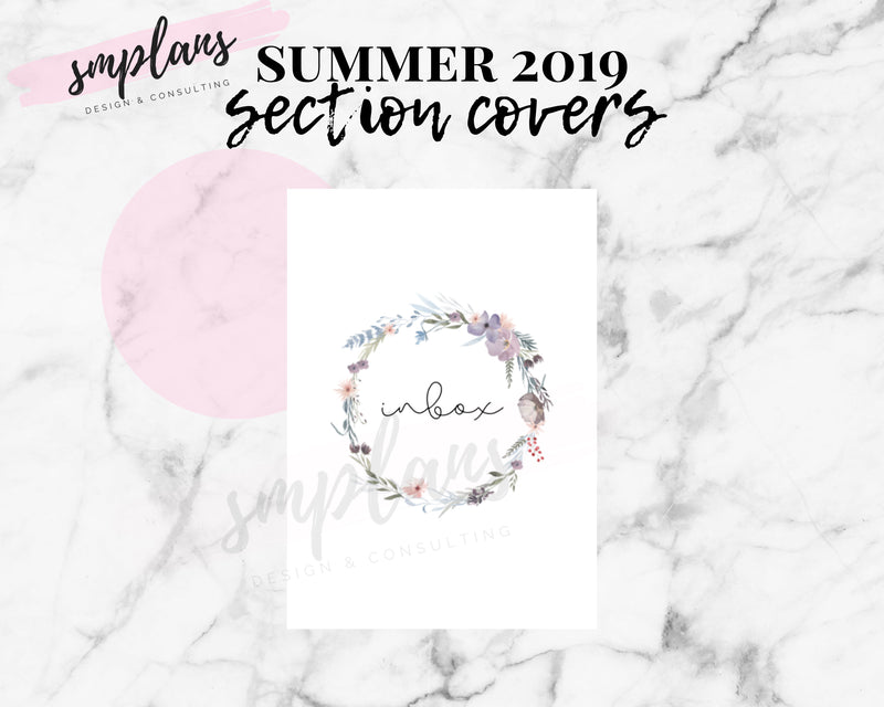 Section Covers - SUMMER Floral Notes (2019)