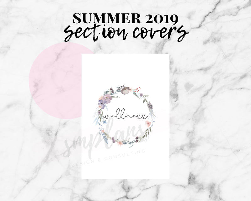 Section Covers - SUMMER Floral Notes (2019)