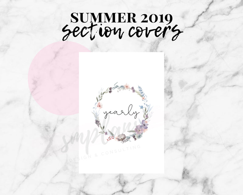 Section Covers - SUMMER Floral Notes (2019)