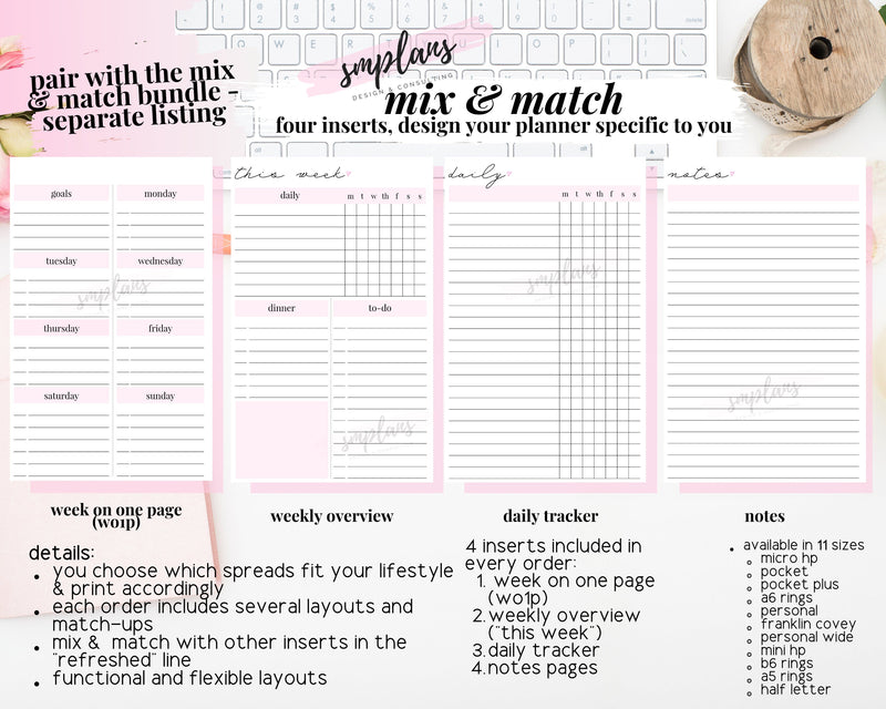 Condensed Week on One Page (WO1P)