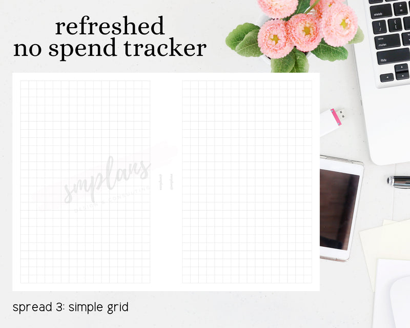 No Spend Tracker - Weight Loss Tracker - Visual Habit Tracker