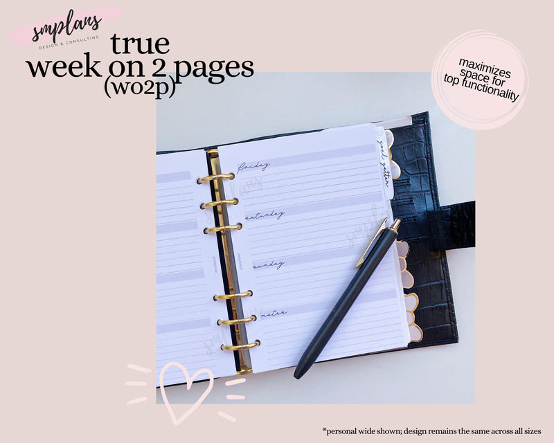 True Week on 2 Pages (WO2P)