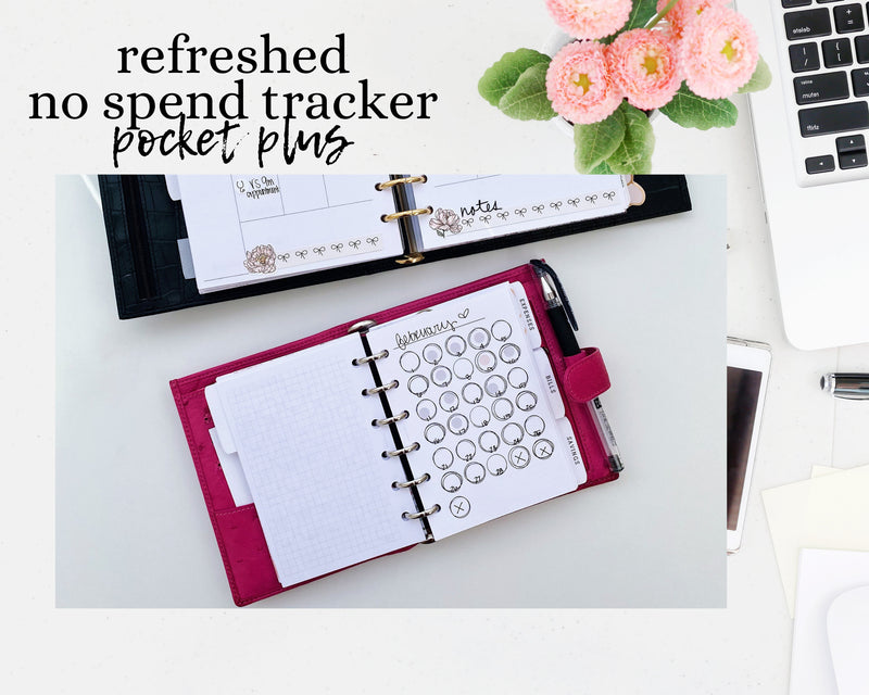 No Spend Tracker - Weight Loss Tracker - Visual Habit Tracker