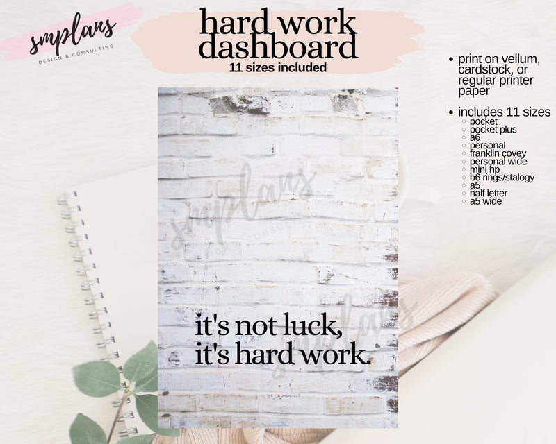 HARD WORK Digital Dashboard