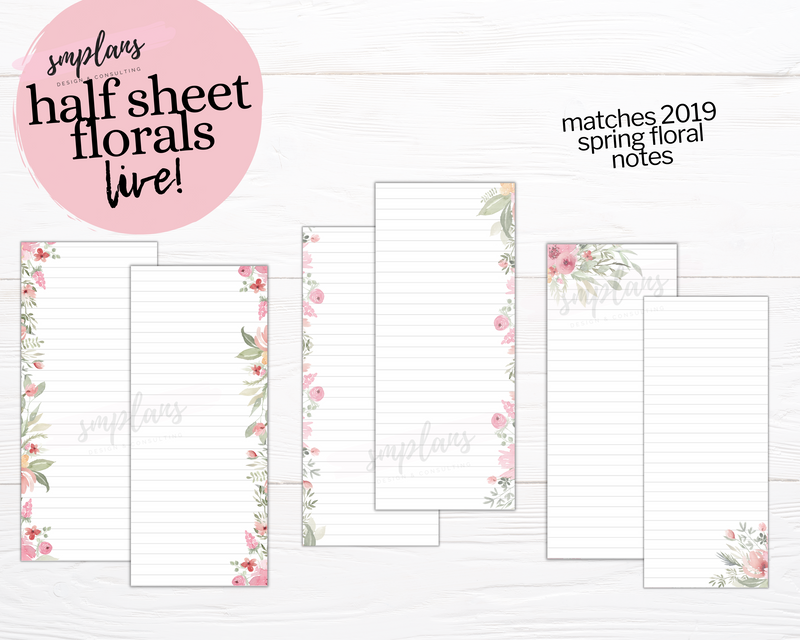 Half Sheet Spring Floral Notes (2019)