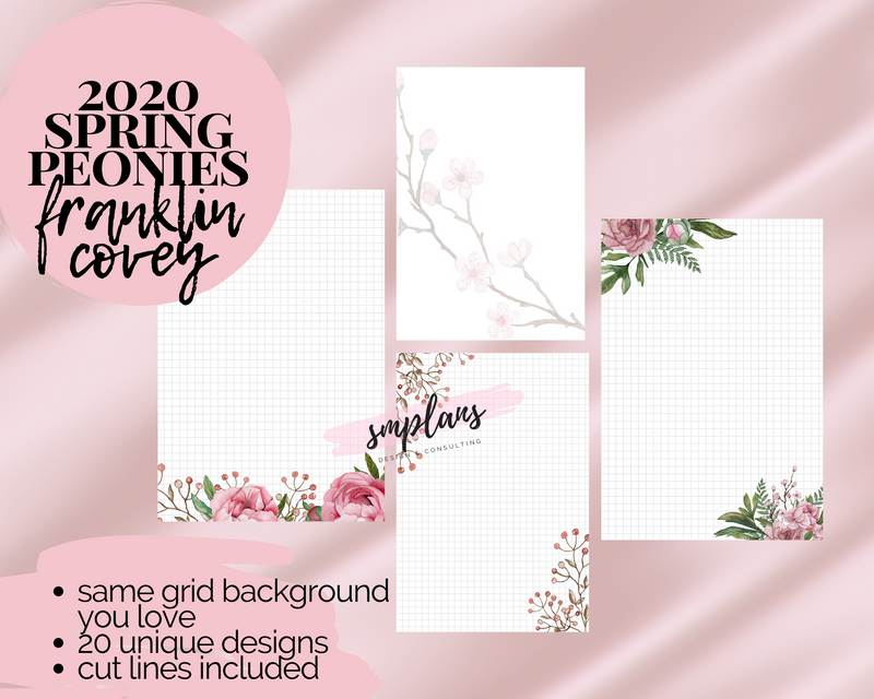 2020 Spring Peonies Notes
