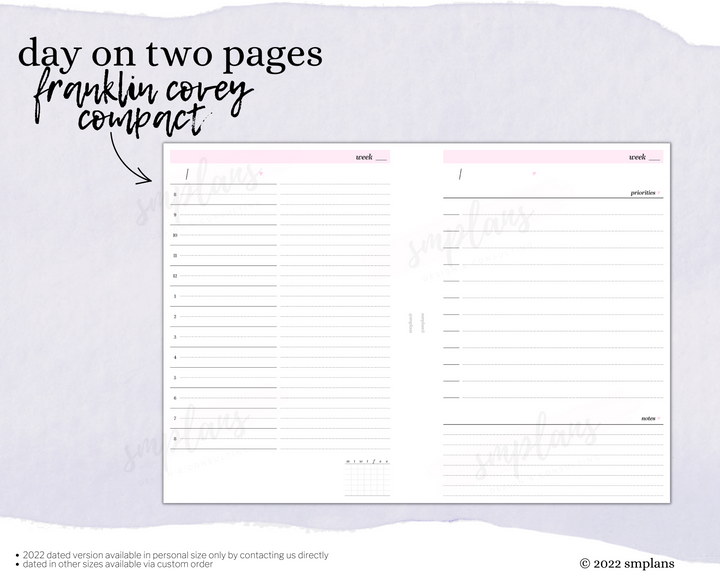 the-roselyn-day-on-two-pages-do2p-undated-smplans-design-consulting for Free Printable Franklin Covey Planner Pages The 'Roselyn' Day on Two Pages (DO2P) (Undated) – SMPLANS Design + Consulting for Free Printable Franklin Covey Planner Pages