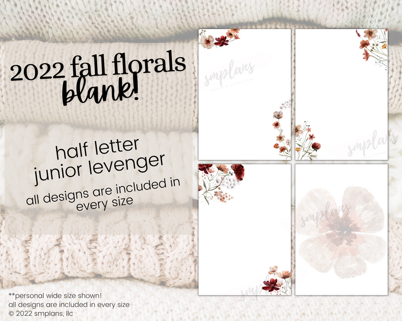 Fall Floral Notes - BLANK (2022)