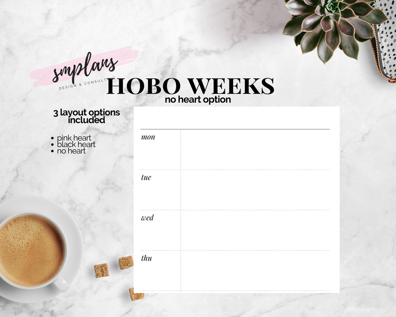 Hobonichi Weeks Style * Week on One Page (WO1P)
