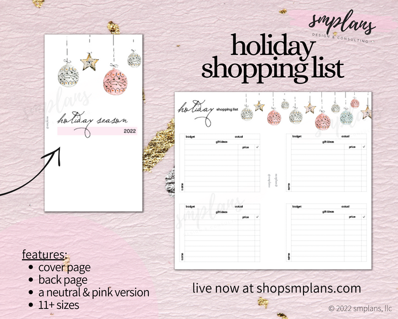 Holiday Shopping List