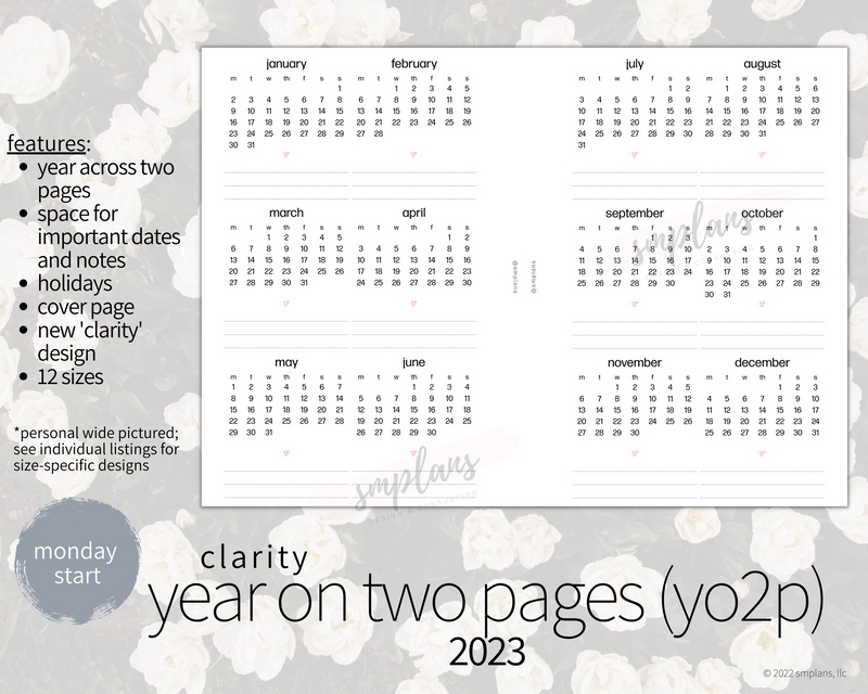 2023 Clarity Year on Two Pages (YO2P)