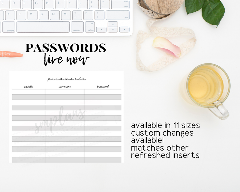 Passwords Tracker