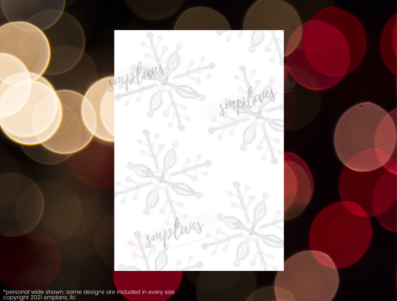 Winter Floral Notes - Small Grid (2.5mm) (2021)