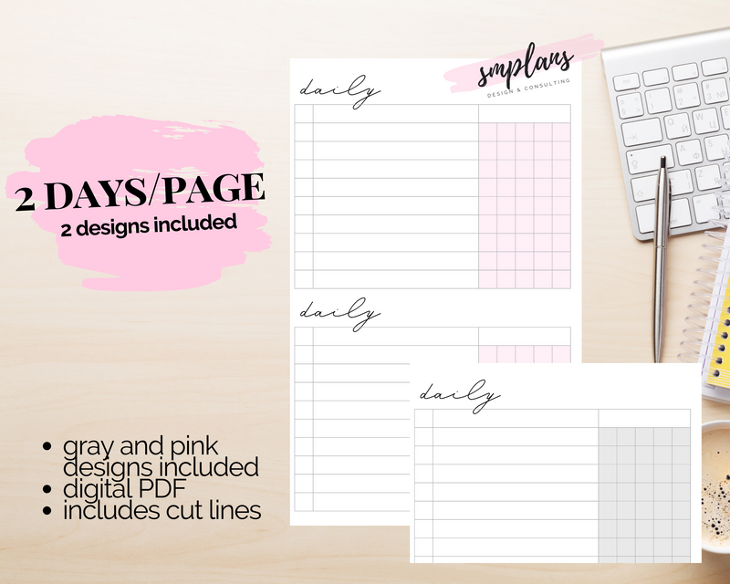 Clean Daily - 2 Days Per Page - 2DPP