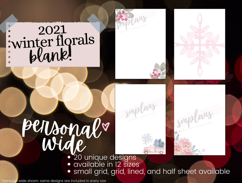 Winter Floral Notes - Blank (2021)