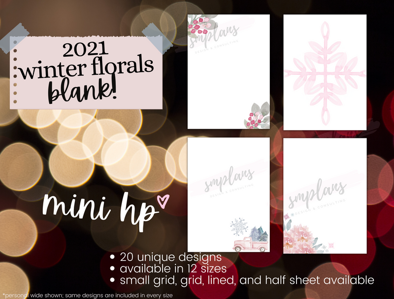 Winter Floral Notes - Blank (2021)