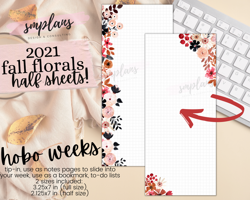 Half Sheet Fall Floral Notes (2021)