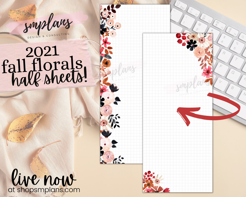 Half Sheet Fall Floral Notes (2021)