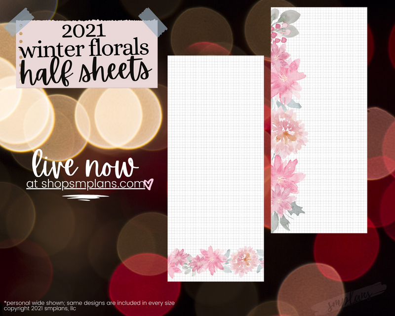 Half Sheet Winter Floral Notes (2021)